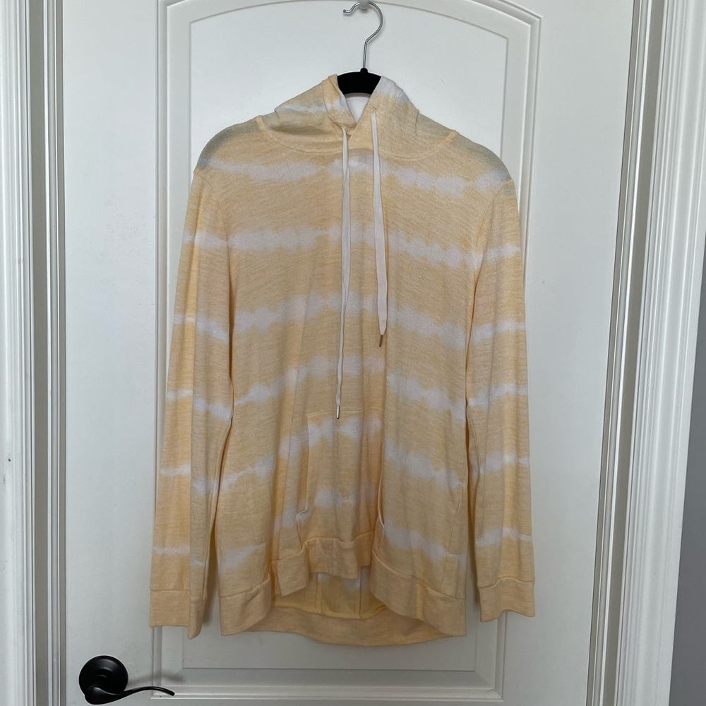 Yellow & White Stripped Hoodie